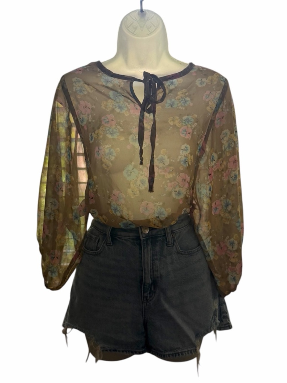 My Story Sheer Floral Blouse